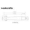 Oakcrafts - Oak Shaker Peg 2.5" (Pack of 5)