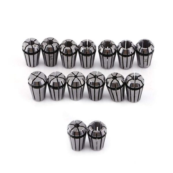 15pcs ER11 High Precision Spring Collet Set for CNC Engraving Machine & Milling Lathe Tool