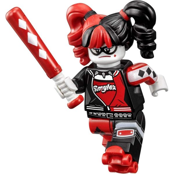 LEGO Harley Quinn Minifigure: with Pigtails and Baseball Bat