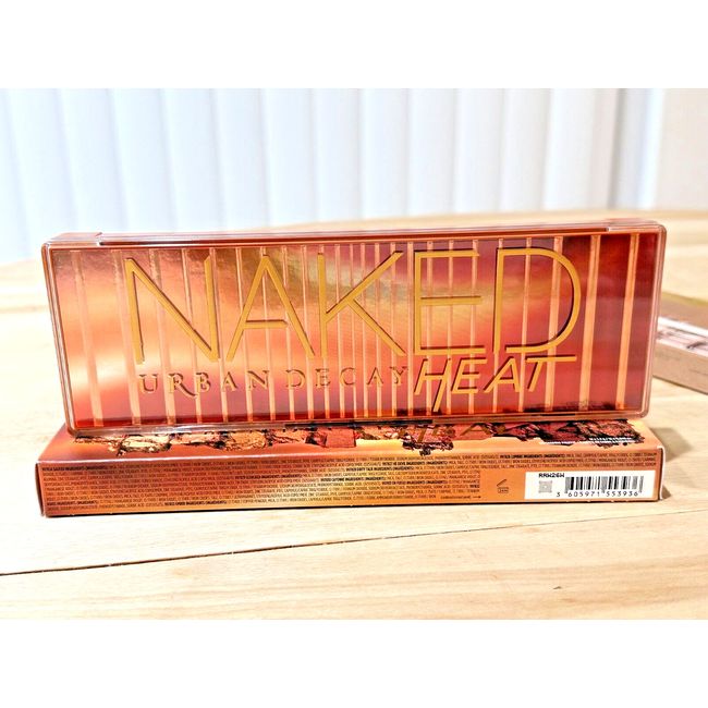 Urban Decay Naked Heat Eyeshadow Palette Full Size 12 Shades & Brush SEALED NEW