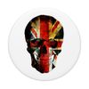 "British Flag Union Jack Skull" graphic design PopSockets Swappable PopGrip
