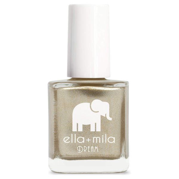 ella+mila Gilded Nail Polish, Professional Quick Dry, Long-Lasting & Chip-Resistant, Metallic Gold, 17-Free Formula, Vegan, Cruelty-Free, 0.45 fl oz
