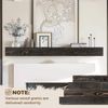 60X8X3 Fireplace Mantel - Handcrafted Hollow Rustic Solid Wood Wall Mounted Floa