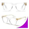 Square Blue Light Blocking Glasses Anti Glare Computer Clear Frame Eyeglasses