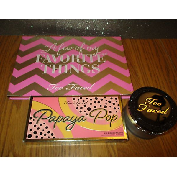 Too Faced A Few Of My Favorite Things Palette, Papaya Pop Palette,Setting Powder