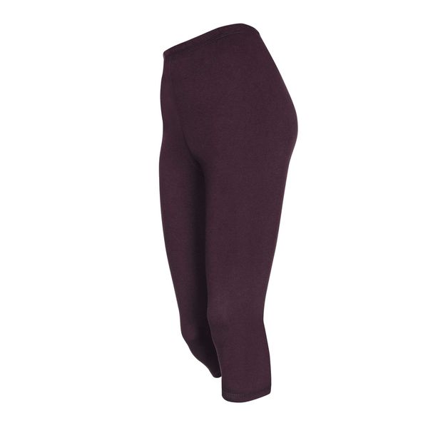 DeDavide 2 Stück Damen 3/4-Hose, Dunkellila, S