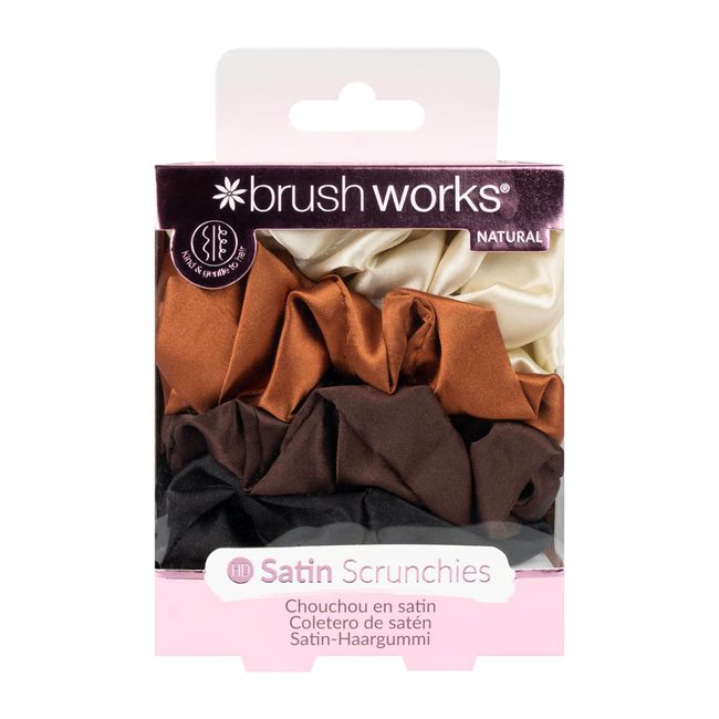 Brushworks Nude Haargummis aus Satin