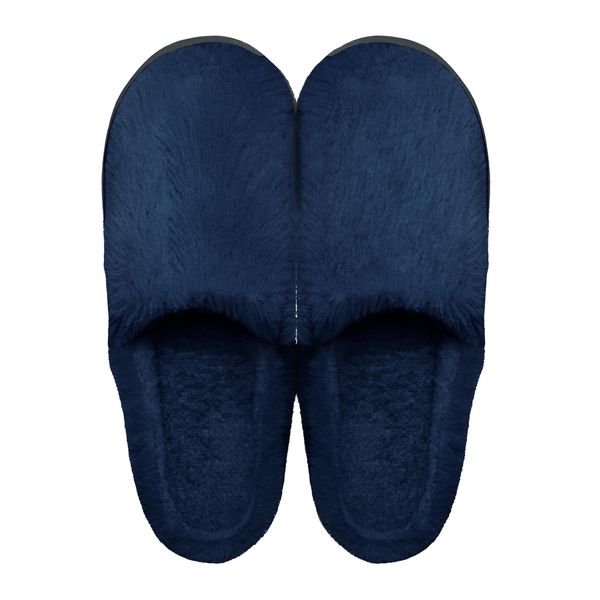 IkucheL Warm Slippers, Room Shoes, Indoor, Fluffy, Scandinavian Style, Cold Protection, Unisex, Stylish, Winter, navy