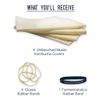 Unbleached Muslin Kombucha Covers - 4 Pack with Rubber Bands