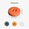 SITAKE 4 Pack Empty Expandable Compact Versatile USB Cable Organizer for USB Cable, Charging Cables and Small Accessories (4 Pieces Round)