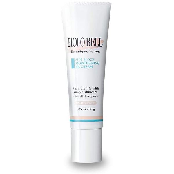HOLO BELL BB Cream Men's Sun Block Moisturizing BB 30g SPF40 PA+++ for Men UV Absorbant Free Color for Japanese Men Foundation Concealer Anti-Tetaler Blue Beard and Acne Stays