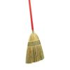Libman 502 Big Corn Broom with 100% Broomcorn Fiber, 12" Sweep Surface