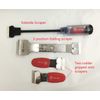 4pc Set 1 Extension Scraper Reach Handle Razor Blade Label Gasket Decal Sticker