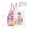 KL928 Girls Bowknot Polka Dot Cute Mini Backpack Small Daypacks Convertible Shoulder Bag Purse for Women (Fluorescent Pink)