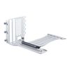 Phanteks Vertical GPU Bracket with 220 mm Flatline PCI-E 4.0 x16 Riser Cable Kit - White II, Enhanced GPU Cooling and Display