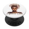 Capricorn Zodiac Sign Black Queen Melatonin Birthday Astrology PopSockets with Interchangeable PopGrip