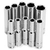 Performance Tool W36300 | 10Pc 1/4" Dr 6Pt Sae Dw Skt Set