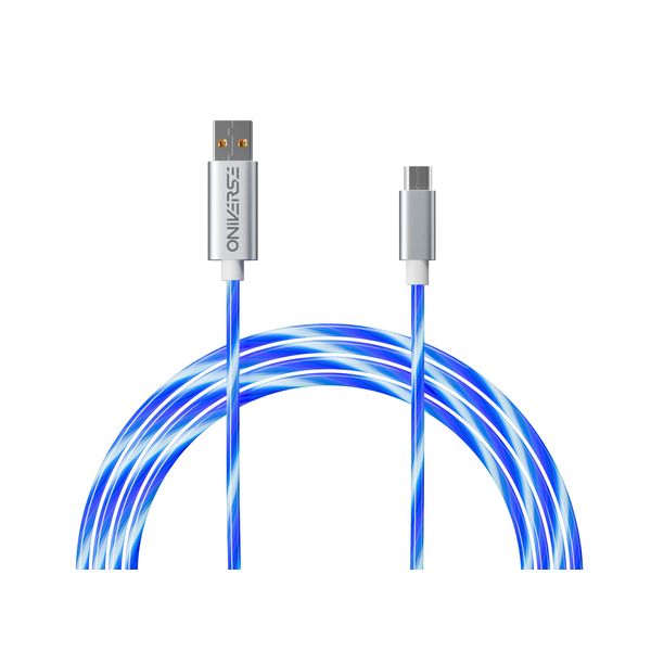 Oniverse LED USB Cable USB A to Micro USB Compatible with PS4 Pro Slim PS3 Xbox One PC MAC Android 2 Meter Fast Charge 5 Lighting Modes Micro USB