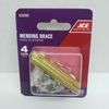 ACE Mending Brace Bright Brass 4 Pack  2" x 1/2"   #5292081
