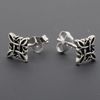 Touch Jewellery 925 Sterling Silver Witch's Knot Stud Earrings