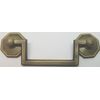 MEDIUM ANTIQUE BRASS 3" Centers Colonial Revival Drawer Pull handles knob square