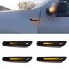 Rui Xin 213 Amber LED Side Marker Turn Signal Light 2 Pcs for B M W E90 E91 E92 E93 E46 E53 X3 E83 X 1 E84 E81 E82 E87 E88 (Smoked Lens)