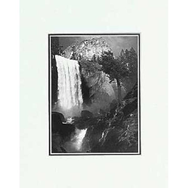 Ansel Adams - Vernal Fall Art Print SM Matted