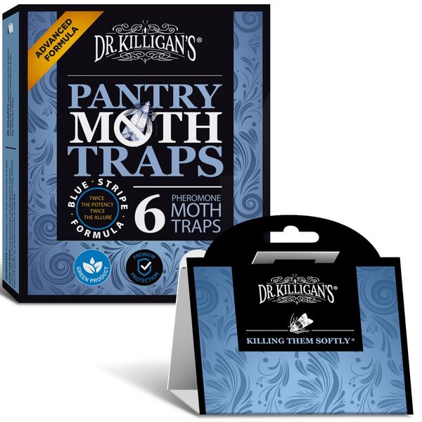 Dr. Killigan's Premium Pantry Moth Traps with Pheromones Prime | Non-Toxic