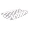 The Peanutshell Baby Contoured Changing Pad Cover - Grey Elephant Print