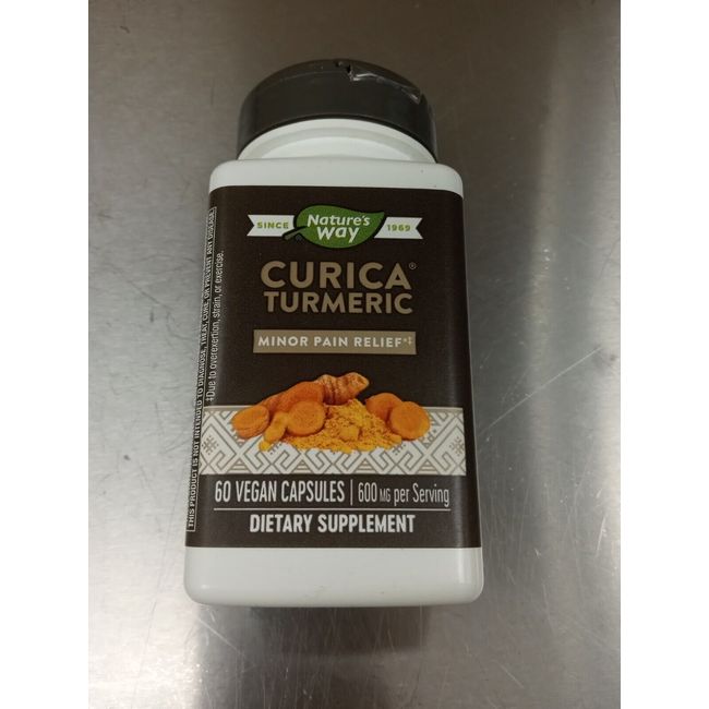 🌟 Nature's Way, Curica Turmeric, 600 mg, 60 Vegan Capsules exp 08/31/23