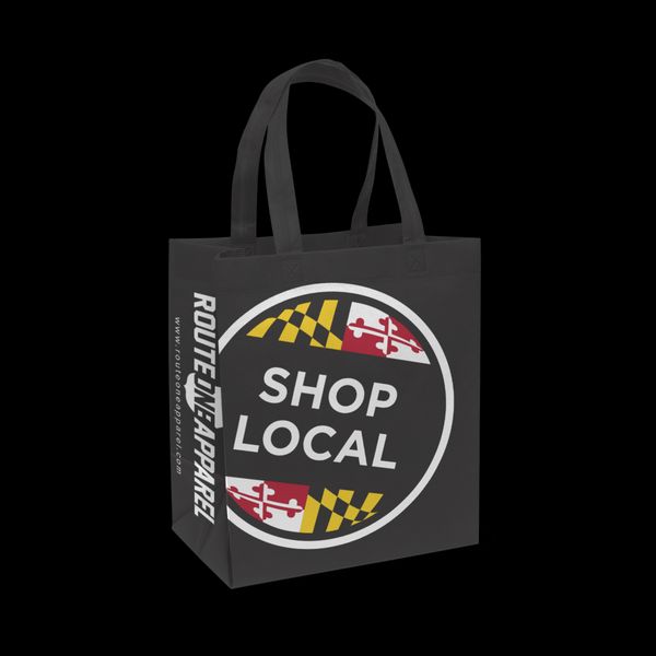 Shop Local - Shop Small Maryland (Black) / Reusable Shopping Bag - 1