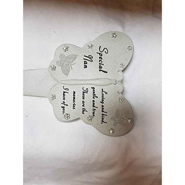 Memorial Stake Nan butterfly design approx 8.5 inches