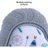 Nuby Happy Hands Teething Glove Grey - 3m+, Grey