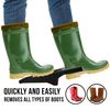 JobSite Premium Boot Puller - Rubber Grip Inlay - Shoe & Boot Remover (1 Unit)