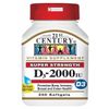 21st Century Vit D-3 2000iu Softgel 250ct