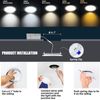 12 Pack 6 inch Slim LED Recessed Panel light Junction Box 12W (110W) 5CCT