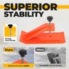 2PCS Tractor Bucket Ski Edge Tamer Skid Protector Snow Leaf Removal Orange