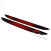 DS013 Decorative Wing Mirror Sticker Digital Print Honeycomb Neon Red