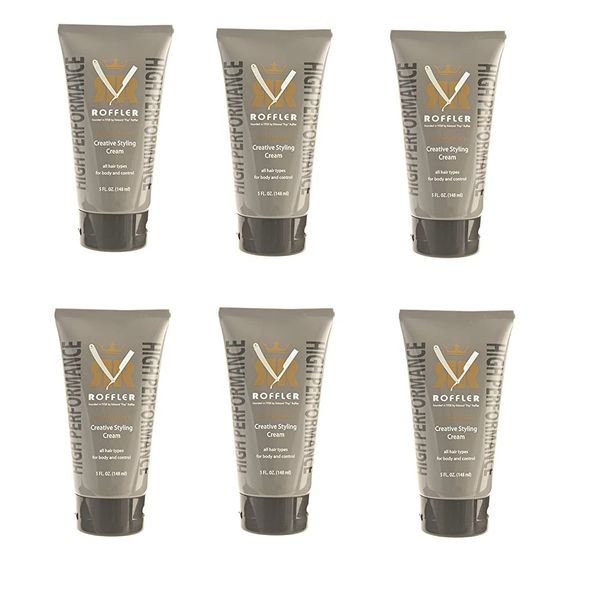 Roffler 6 Pc High Performance Creative Styling Cream, 5 Fl Oz. (148 Ml)