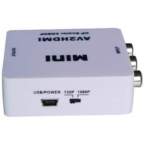 Convert Composite (Yellow) Video to HDMI: RCA / AV Cable to HDMI Adapter: Composite to HDMI Upscale Converter/av to HDMI Change Adapter/Composite to HDMI Output Converter