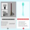 MSQ 2pcs Silicone Face Mask Brush 2 in 1 Silicone Facial Cleansing Brush Soft Manual Double Head Face Brush Face Wash Scrubber Mask Applicator Brush for Facial Mask Eye Mask Serum DIY Makeup Tool