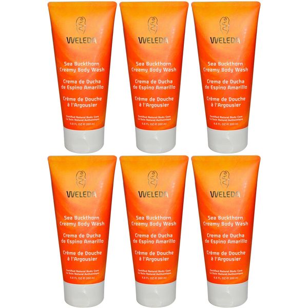 (6 PACK) - Weleda - Seabuckthorn Creamy Body Wash | 200ml | 6 PACK BUNDLE