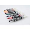 Pentel Maxiflo Dry Wipe Chisel Tip Marker - Black (Pack of 12)