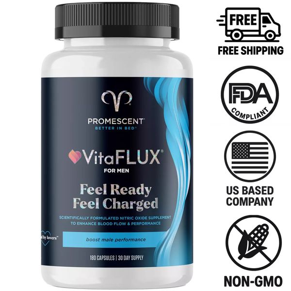 VitaFLUX Nitric Oxide Booster Supplement - 180 Capsules - *EXP 11/2026*