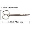 Cuticle Nail Scissors Curved Blade Professional Stainless Steel Beauty Scissors, for Manicure Pedicure, Eyebrows, Nose, Beard, Hair Trimming Beauty Grooming Thick Toenails Women Men