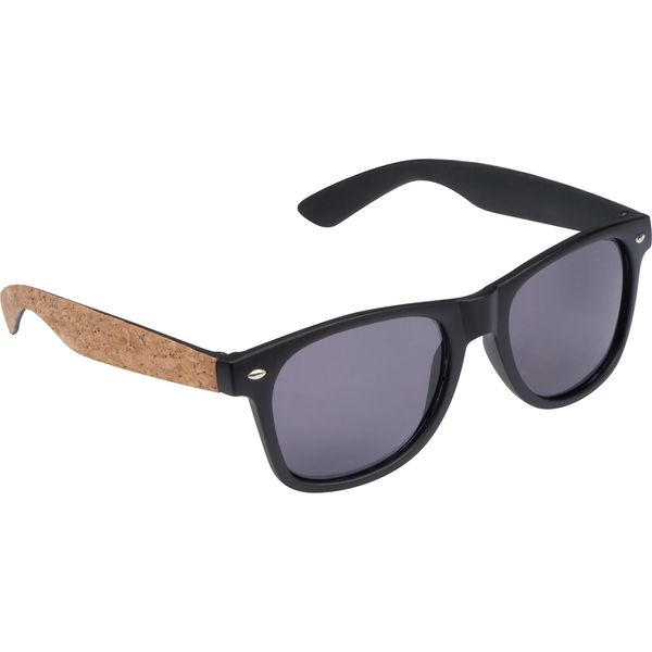 Sunglasses with Cork Arms and UV 400 Protection