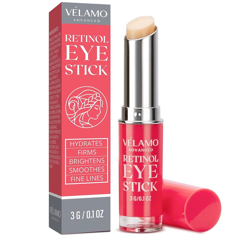 VELAMO ADVANCED Retinol Eye Stick, Retinol Eye Cream for Dark Circles and Puffiness