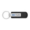 Ford Flex Black Leather Strap Key Chain Keychain Key-ring Key