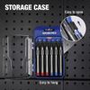 WORKPRO 6PCS Magnetic Precision Screwdriver Set 3 Phillips 3 Slotted Tips w/Case