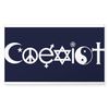 CafePress Coexist Sticker Sticker (Rectangle 10 pk)